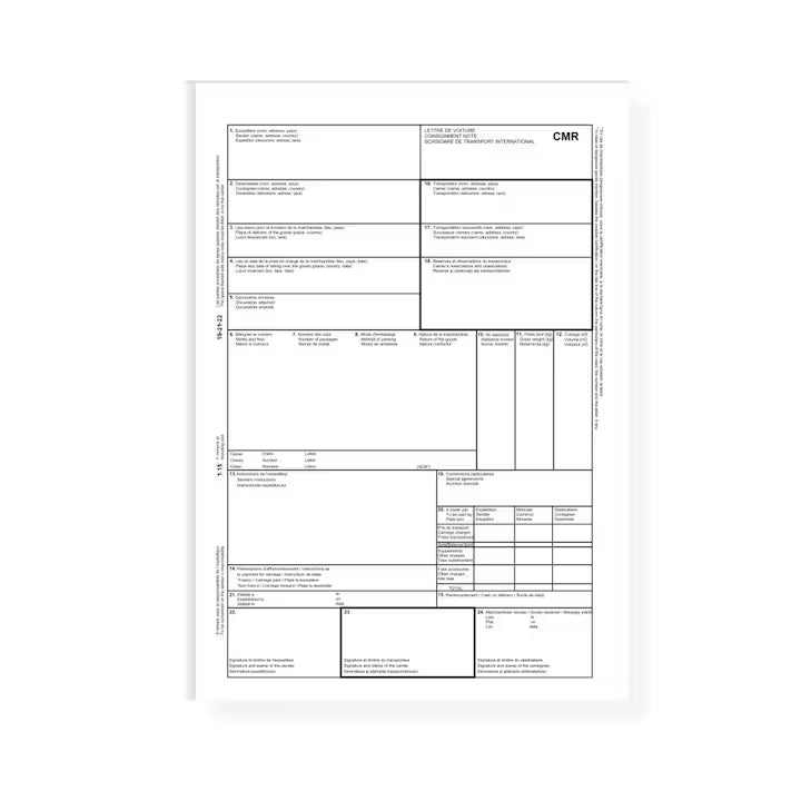 CMR autocopiativ 4 exemplare, A4, 100 file, coperta hartie, portrait