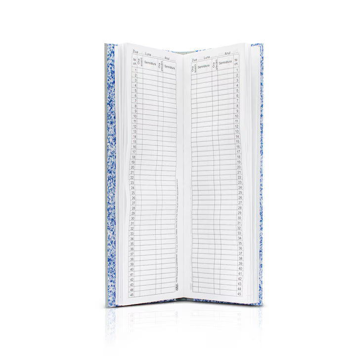 Condica 45 pozitii, A5, 100 file, hartie 70 g, coperta carton, portrait - Tipografia Astra