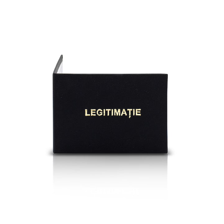Legitimatie de serviciu, 100x70 mm, imitatie piele, inscriptionat embosat