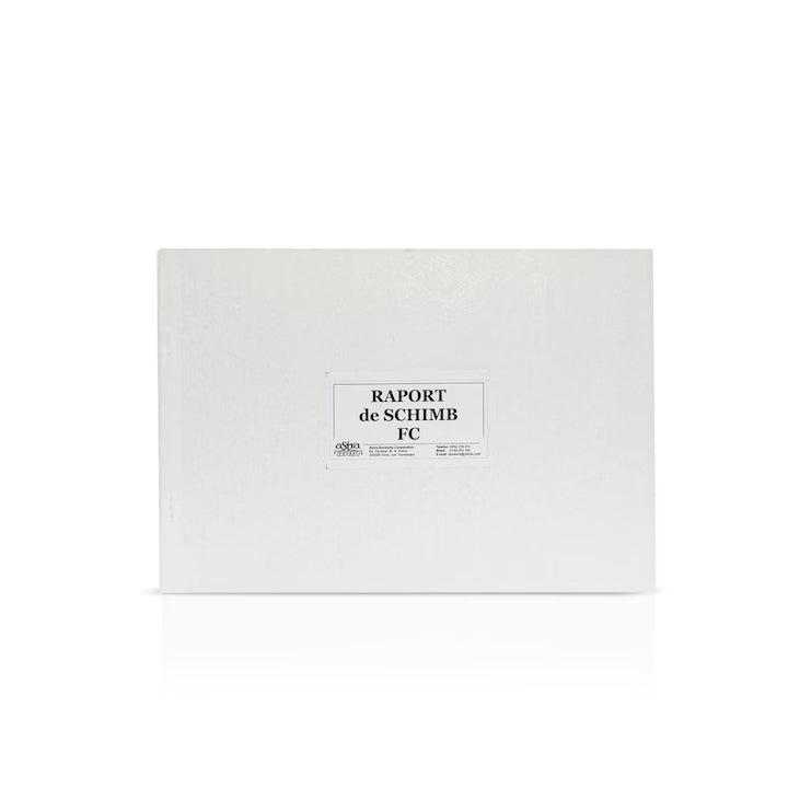 Raport de schimb FC, A4, 100 file, hartie 70 g, coperta carton, landscape