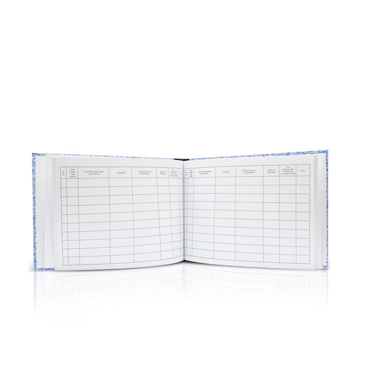 Registru adeverinte, A4, 100 file, hartie 70 g, coperta mucava, landscape - Tipografia Astra