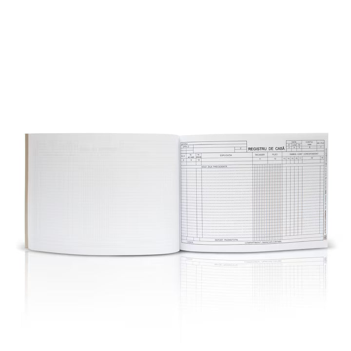 Registru de casa, A4, 100 file, hartie 70 g, coperta carton, landscape - Tipografia Astra