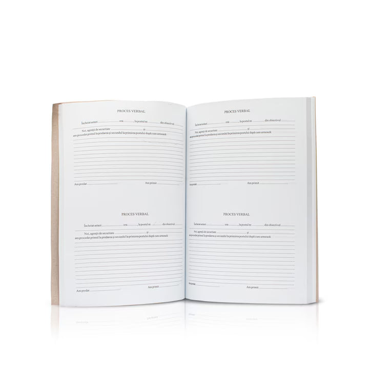 Registru predare primire serviciu, A4, 100 file, hartie 70 g, coperta carton, portrait - Tipografia Astra