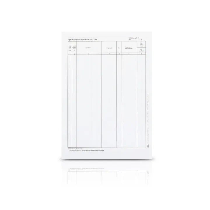 Anexa fisa consultatii copii, A4, volante, hartie 70 g, portrait