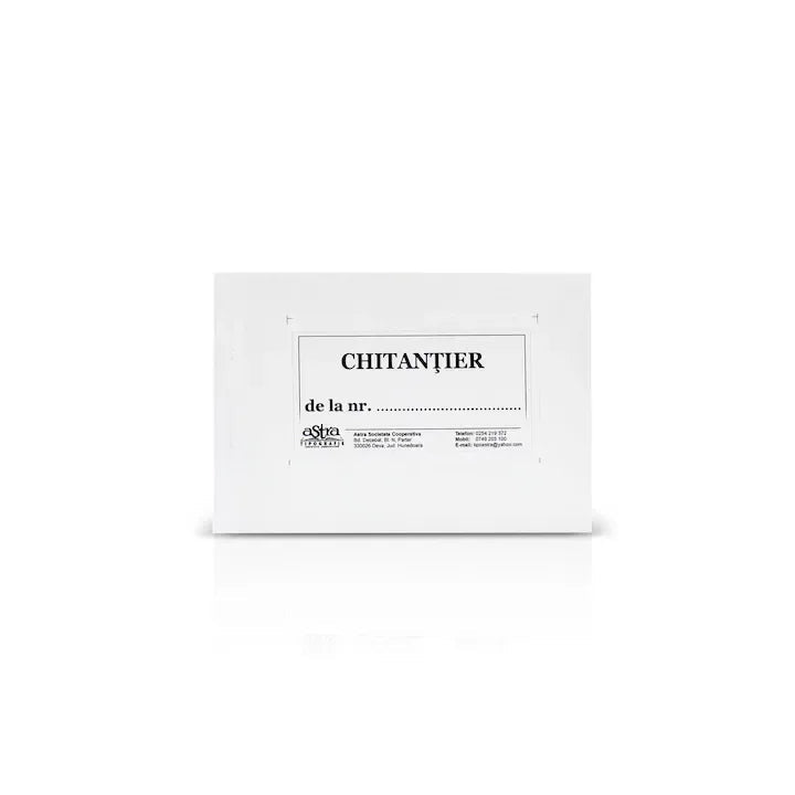 Chitantier, A6, 150 file, hartie autocopiativa, 3 exemplare, coperta carton, landscape
