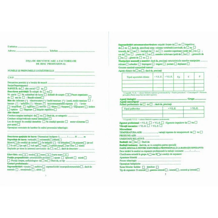 Dosar medical, A5, 8 file, hartie 70 g, coperta 140 g, portrait - Tipografia Astra