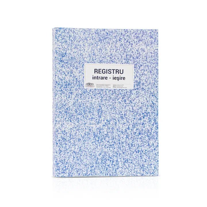 Registru intrare - iesire, A4, 100 file, hartie 70 g, coperta carton, portrait - Tipografia Astra